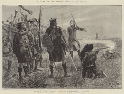 Slag i den brittiska armén, Quebec av Richard Caton Woodville junior
